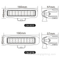 7.5Inch 18w dual color white amber offroad light engineering truck light led work light